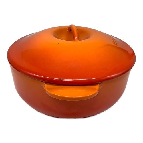 LE CREUSET (ルクルーゼ) 両手鍋 オレンジ 19cm レギュミエ