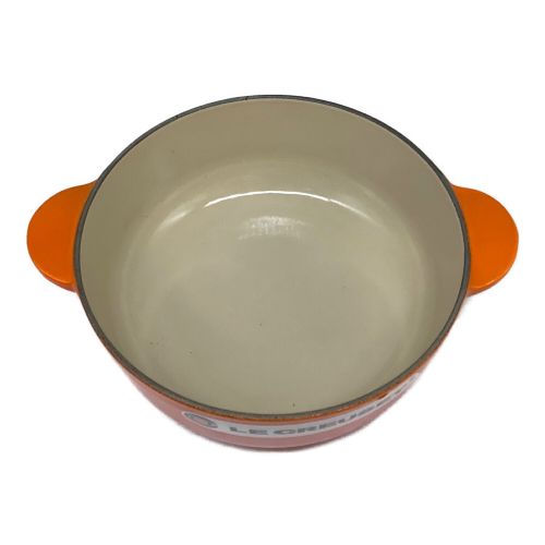 LE CREUSET (ルクルーゼ) 両手鍋 オレンジ 19cm レギュミエ