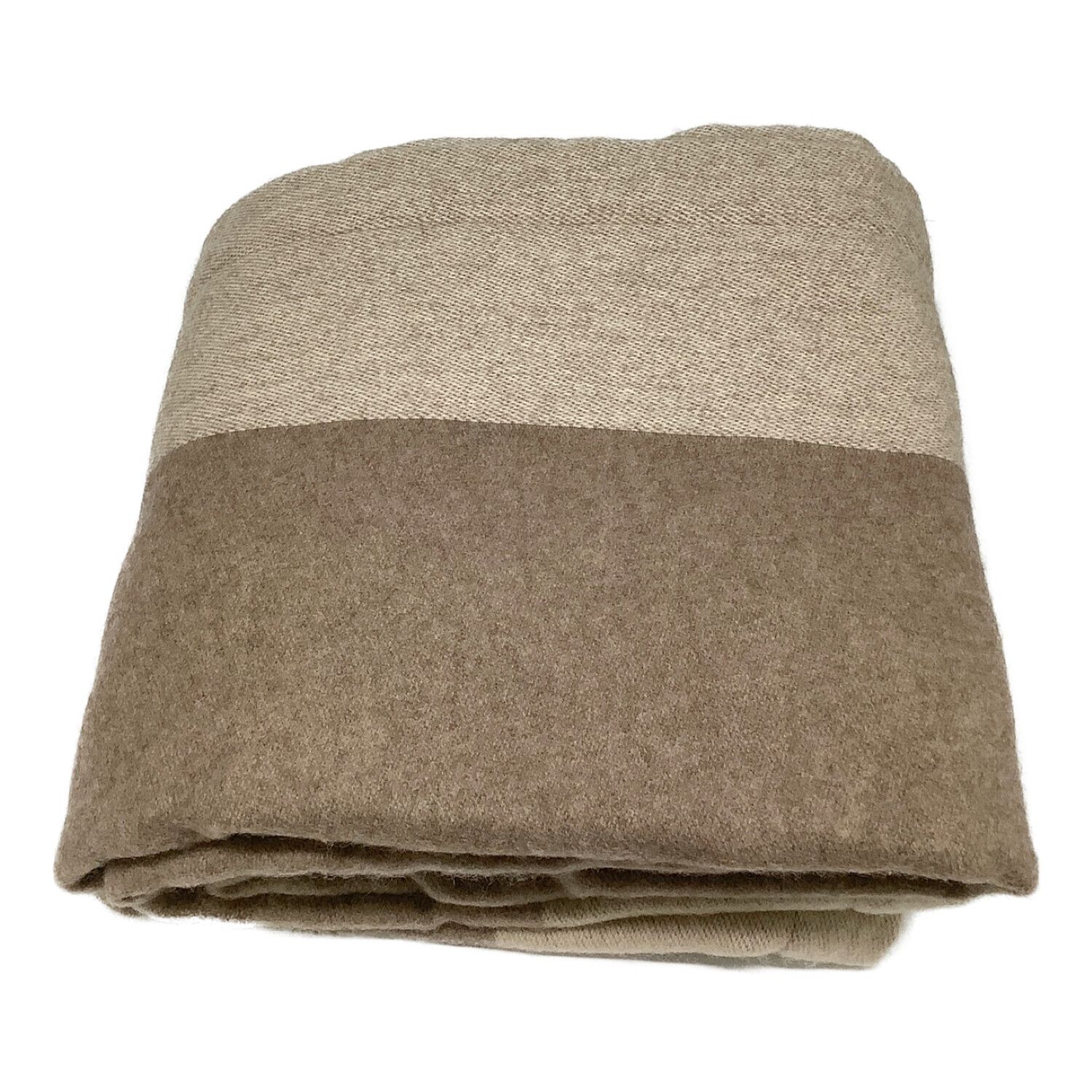 無印良品 (ムジルシリョウヒン) 毛布 ダブル(幅180×長さ200㎝) モカブラウン カシミヤ混