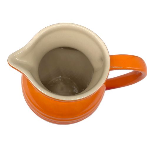 LE CREUSET (ルクルーゼ) 水差し 保管ヨゴレ有 オレンジ