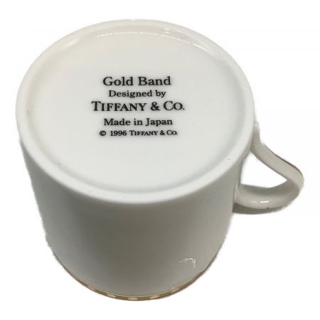 TIFFANY & Co. (ティファニー) ペアデミタスカップ&ソーサー ▲ ゴールドバンド 2Pセット