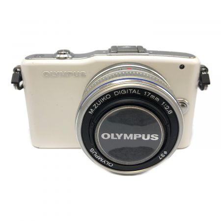 OLYMPUS PEN mini ミラーレス一眼カメラ ツインレンズキット E-PM1 1310万画素(総画素) 1230万画素(有効画素) フォーサーズ 4/3型 LiveMOS 専用電池 -