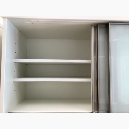 シギヤマ家具 (シギヤマ) レンジボード ホワイト ソフトクロージング/スライドカウンター エブリー120KB