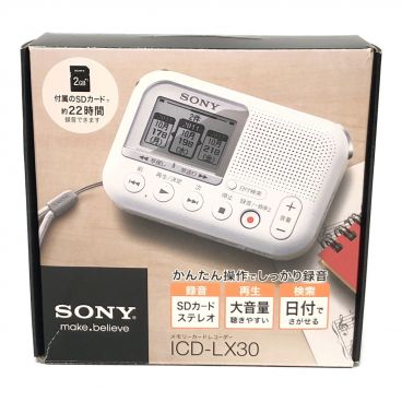 動作確認済】SONY やすし メモリーカードレコーダー ICD-LX30 SDカード付