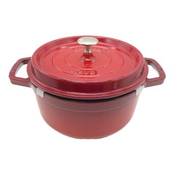 Staub (ストウブ) 両手鍋 レッド 22cm 1102206 ピコ・ココット