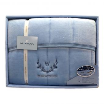Wedgwood (ウェッジウッド) キルトパッドシーツ 100㎝×205㎝ ブルー