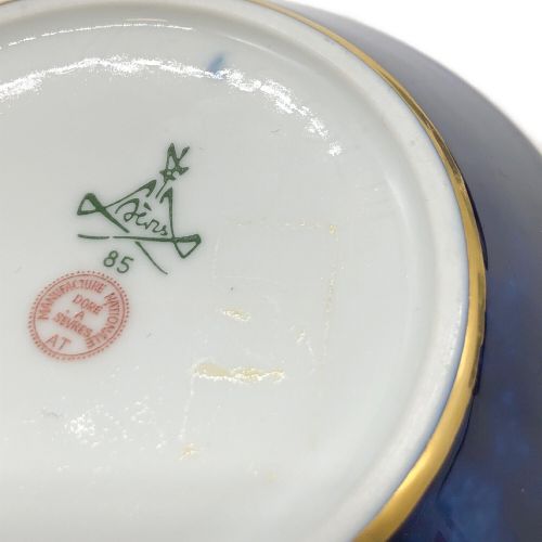 SEVRES(セーブル) デミタスカップ&ソーサー @ フランス国立セーブル製陶所 クラウテッドブルー 2Pセット