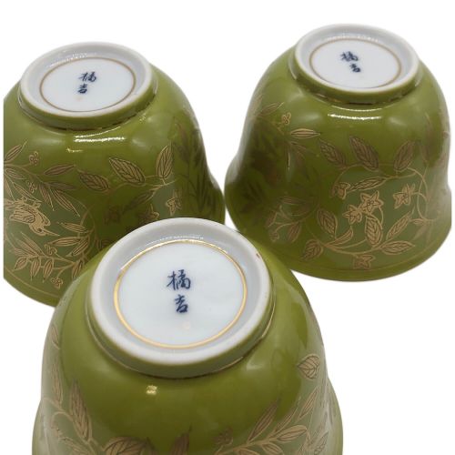 橘吉 (タチキチ) 茶器揃え 209-207 萌葱金彩