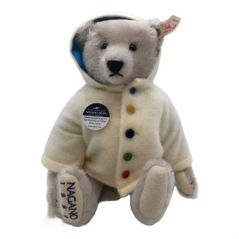 Steiff (シュタイフ) テディーベア 2500体限定 シリアルナンバー01091 NAGANO TEDDY BEAR 1997-98GREY 30