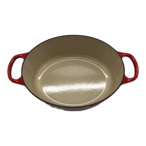 LE CREUSET (ルクルーゼ) シグニチャー ココット・オーバル チェリーレッド 未使用品