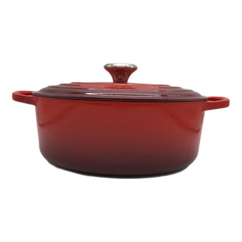 LE CREUSET (ルクルーゼ) シグニチャー ココット・オーバル チェリーレッド 未使用品