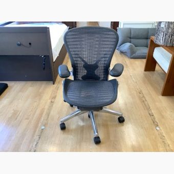 Herman Miller (ハーマンミラー) アーロンチェア ブラック AE113AFB Bサイズ/ポスチャーフィットフルサイズ