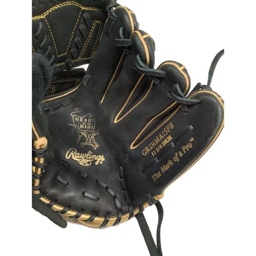 RAWLINGS (ローリングス) 軟式グローブ SIZE 11 3/4 ブラック×ゴールド 投手用 右投げ用 GR2HMA15FB