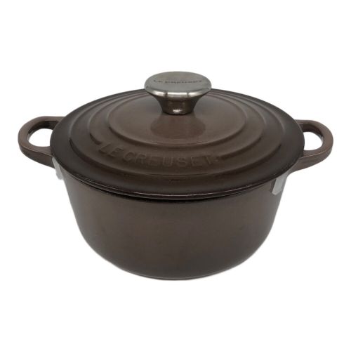 LE CREUSET (ルクルーゼ) 両手鍋 口径18㎝ ブラウン ココットロンド