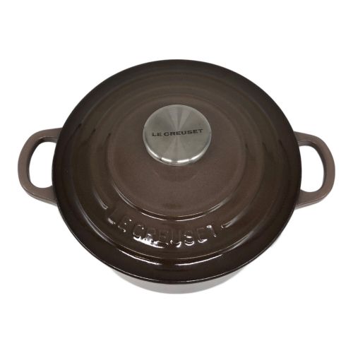 LE CREUSET (ルクルーゼ) 両手鍋 口径18㎝ ブラウン ココットロンド