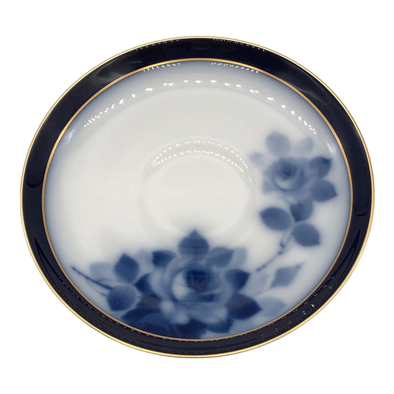 大倉陶園 (オオクラトウエン) モーニング碗皿 100周年記念ブルーローズ