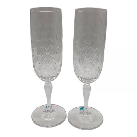 ティファニーシャンパングラス２個セット　売ります。 TIFFANY & Co. (ティファニー) シャンパングラス △ フローレット 2P