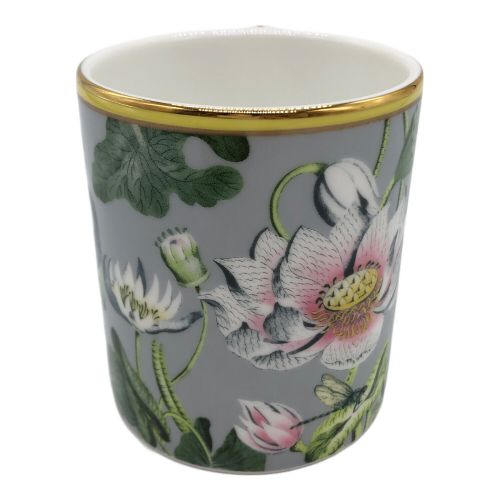 Wedgwood (ウェッジウッド) マグカップ グリーン×ホワイト ウォーターリリー