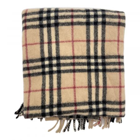 BURBERRY LONDON (バーバリーロンドン) 膝掛け ベージュ×ブラック