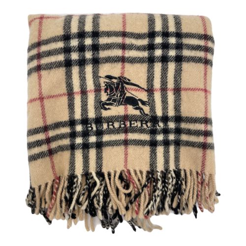 BURBERRY LONDON (バーバリーロンドン) 膝掛け ベージュ×ブラック FGC5002580 ウール100％ ノバチェック