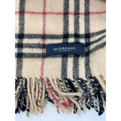 BURBERRY LONDON (バーバリーロンドン) 膝掛け ベージュ×ブラック FGC5002580 ウール100％ ノバチェック