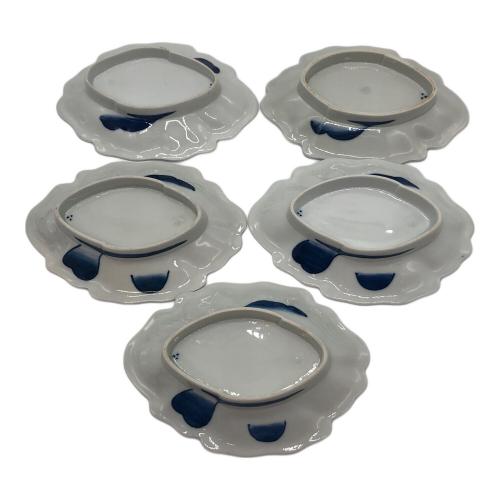 有田焼 (アリタヤキ) 染付鷺絵皿 鍋島写 中里太郎右衛門 5Pセット