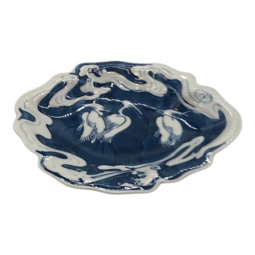 有田焼 (アリタヤキ) 染付鷺絵皿 鍋島写 中里太郎右衛門 5Pセット