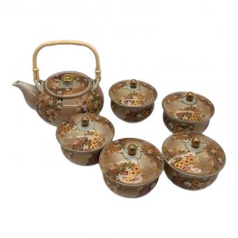 有田焼 (アリタヤキ) 湯呑み揃え ▲ 花みずき 急須1・湯呑み5セット