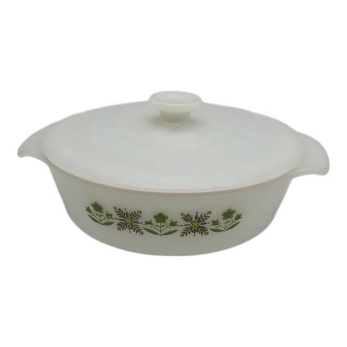 Fire King (ファイヤーキング) キャセロール メドウグリーン 60s～70s