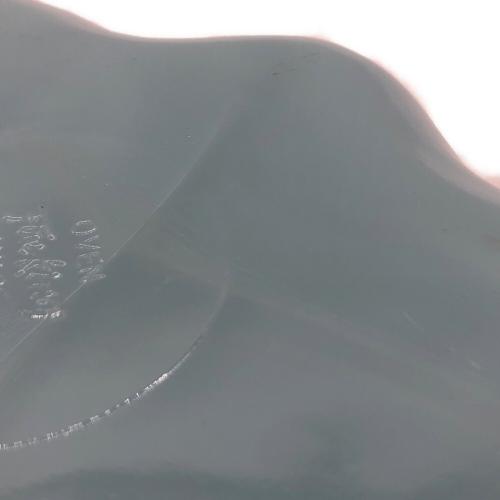 Fire King (ファイヤーキング) レリッシュプレート ターコイズブルー ゴールドリム 50s~60s