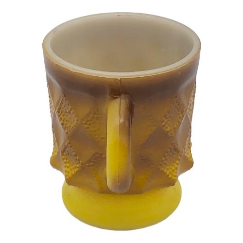 Fire King (ファイヤーキング) マグカップ イエロー×ブラウン 60's~70’sロゴ