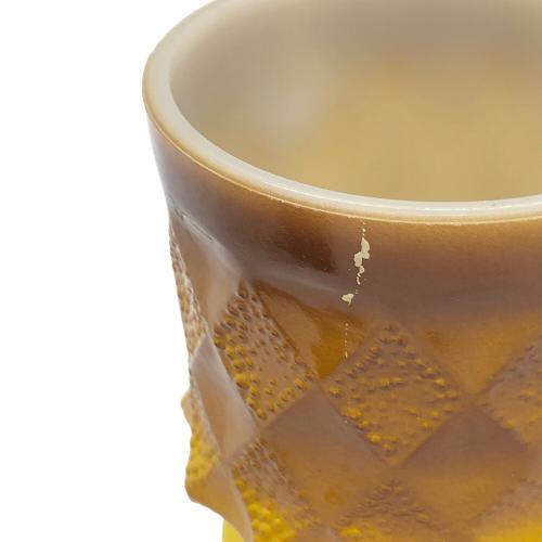 Fire King (ファイヤーキング) マグカップ イエロー×ブラウン 60's~70’sロゴ