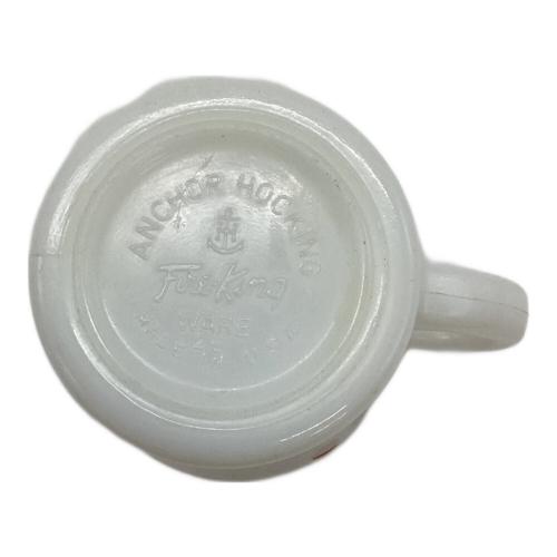 Fire King (ファイヤーキング) Ｄハンドルマグ ホワイト 50's~60'sロゴ