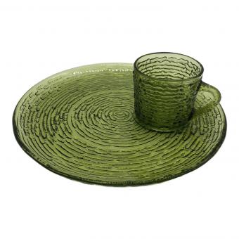 Anchor Hocking (アンカーホッキング) スナックセット アボカドグリーン ソレノ 1966年~1970年