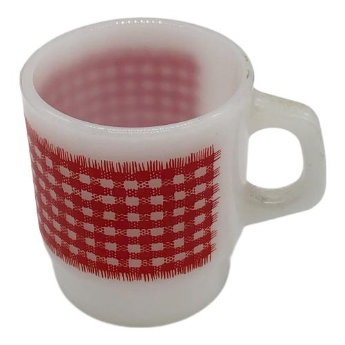 Fire King (ファイヤーキング) スタッキングマグ ギンガムチェック 1960年~1976年