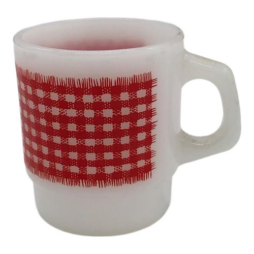 Fire King (ファイヤーキング) スタッキングマグ ギンガムチェック 1960年~1976年