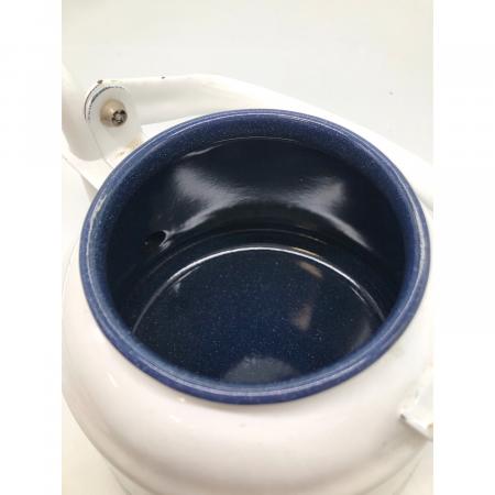 イマン ポワージュ レトロケトル imane (イマン) ホーローケトル 1.5L ホワイト×ブルー 花柄 ポワージュ
