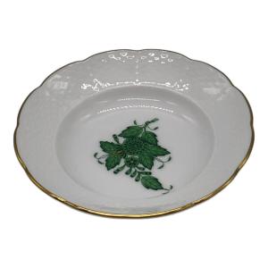 Herend (ヘレンド) プレート ▲ アポニーグリーン オリエンタルボールS