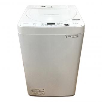SHARP (シャープ) 全自動洗濯機 5.5kg ES-GE5F-W 2022年製 クリーニング済 50Hz／60Hz