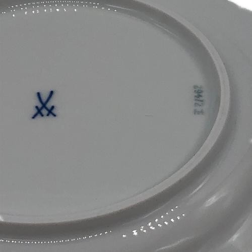 Meissen (マイセン) デザートプレート 波の戯れホワイト
