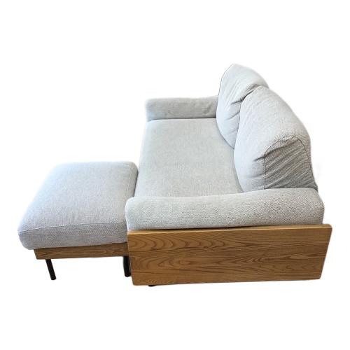 UNICO (ウニコ) 2人掛けソファー グレー オットマン付 TREL covering sofa 25S