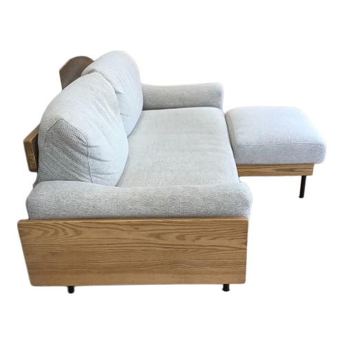 UNICO (ウニコ) 2人掛けソファー グレー オットマン付 TREL covering sofa 25S