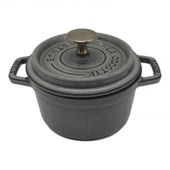 Staub (ストウブ) ピコ・ココット ラウンド グレー 14cm 40509-475