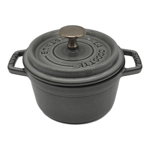Staub (ストウブ) ピコ・ココット ラウンド グレー 14cm 40509-475