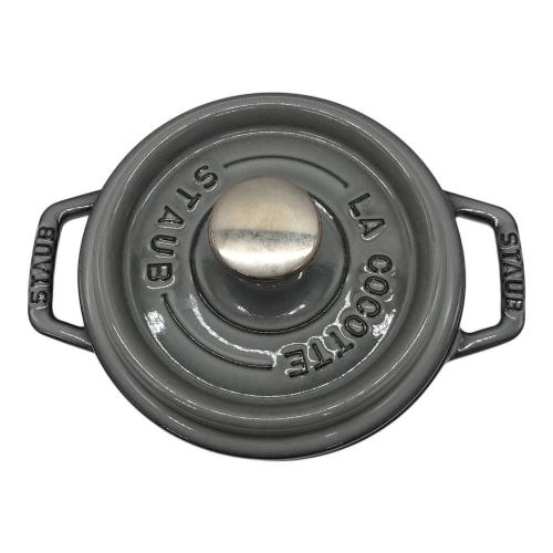 Staub (ストウブ) ピコ・ココット ラウンド グレー 14cm 40509-475
