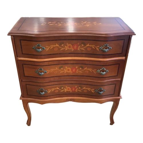 チェスト ブラウン  3段 猫脚