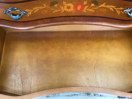 チェスト ブラウン  3段 猫脚