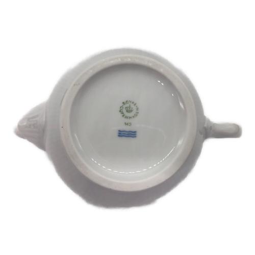 ROYAL COPENHAGEN (ロイヤル・コペンハーゲン) ティーポット ホワイトフルーテッド・プレイン