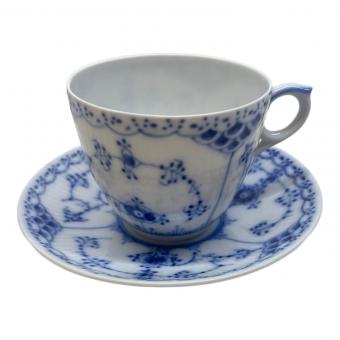 ROYAL COPENHAGEN (ロイヤル・コペンハーゲン) カップ&ソーサー ブルーフルーテッド・ハーフレース