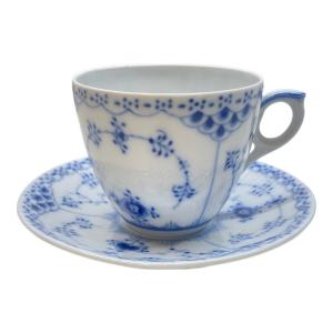 ROYAL COPENHAGEN (ロイヤル・コペンハーゲン) カップ&ソーサー ブルーフルーテッド・ハーフレース